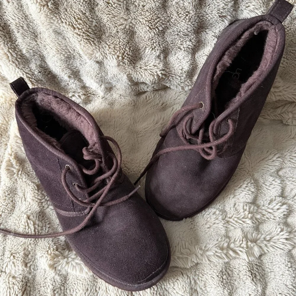 Mens Ugg Neumel  Boots Dark Brown Size 11